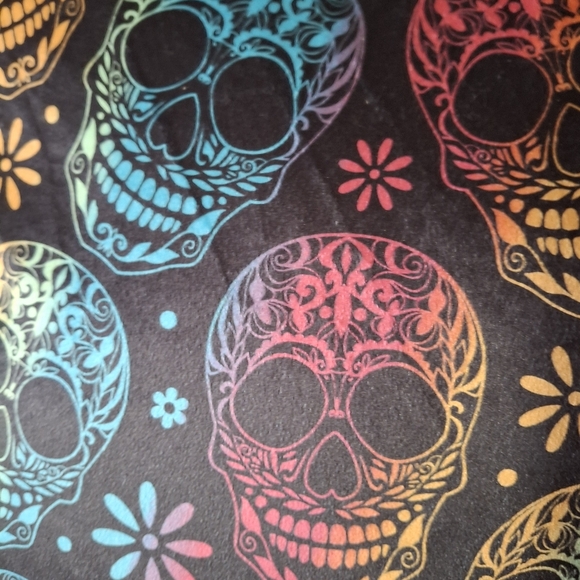 Colorful Sugar Skull Decor Pillow - Picture 2 of 5